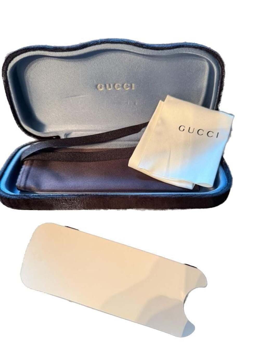Gucci Velvet Eyewear Case with Cleaning Cloth